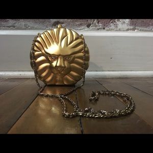 Gold Metal Clutch Bag